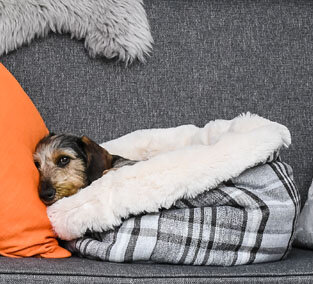 Mini Wolf Den - Dog Beds Small Breeds.  