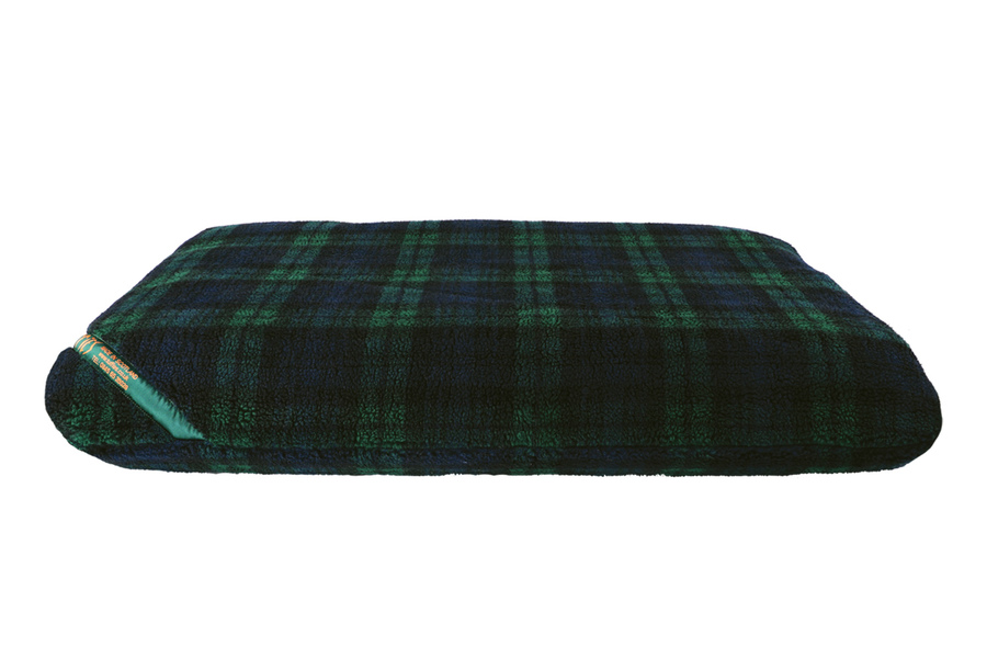 Black Watch Luxury Fleece Optional Washable Dog Bed Cover Side View