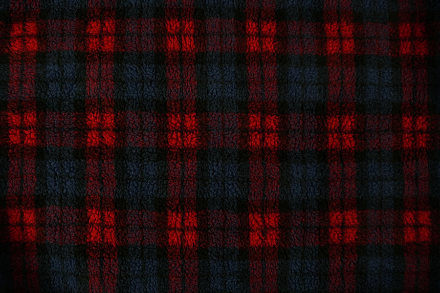 Red Tartan Luxury Fleece Optional Washable Dog Bed Cover Colour Swatch