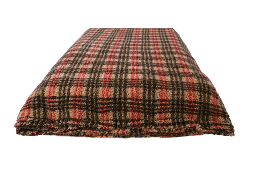 Tweed Luxury Fleece Optional Washable Dog Bed Cover End View