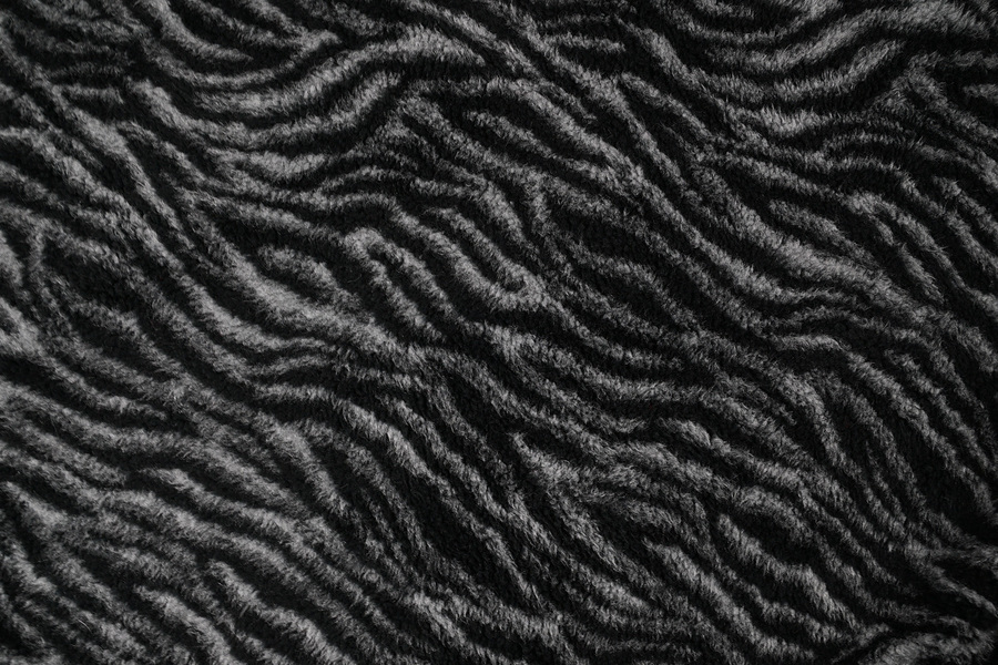 Zebra Print Luxury Fleece Optional Washable Dog Bed Cover Colour Swatch
