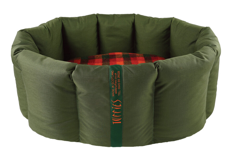 CLEARANCE. Full Large Durasoft Olive Nest with Autumn Check Thumbnail