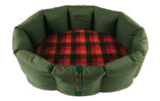 CLEARANCE. Full Large Durasoft Olive Nest with Autumn Check Thumbnail