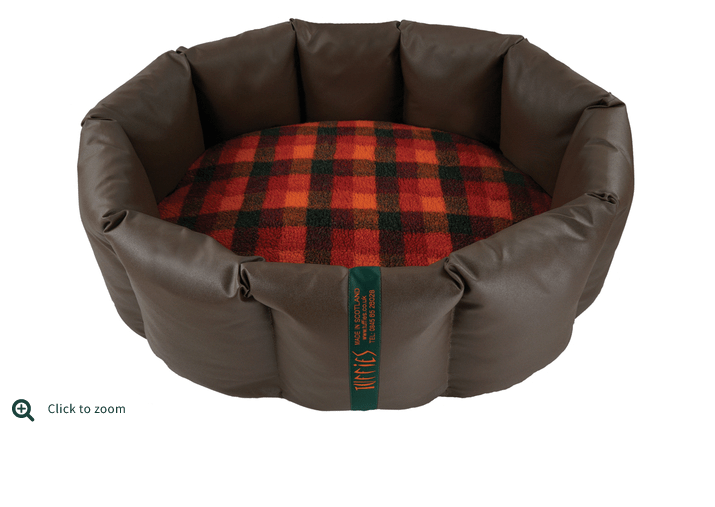 CLEARANCE. Full Large Wipe Clean Chocolate Nest with Autumn Check Thumbnail