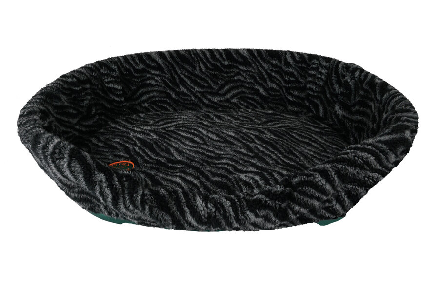 CLEARANCE. Zebra Print 51-55cm Plastic Dog Bed Liner With Pad Thumbnail