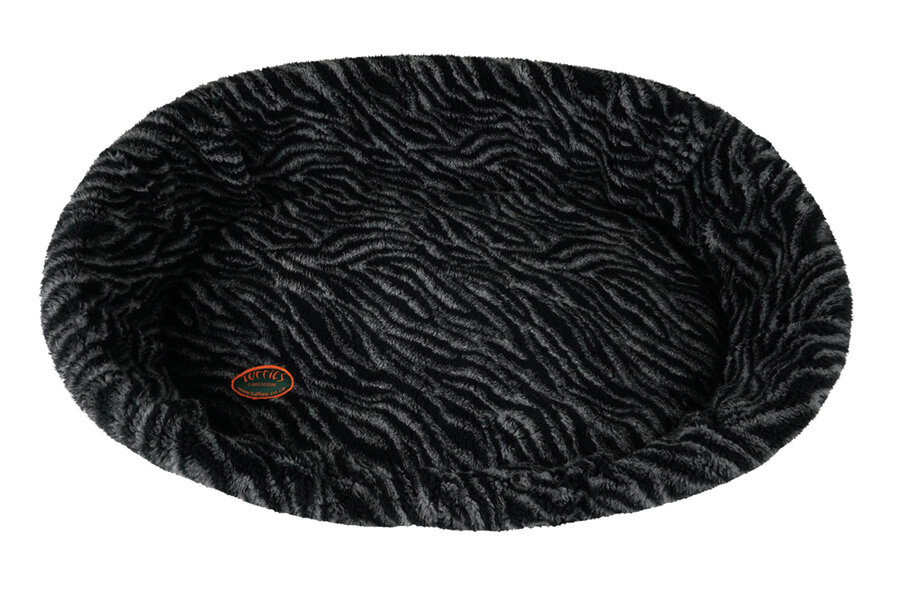 CLEARANCE. Zebra Print 51-55cm Plastic Dog Bed Liner With Pad Thumbnail