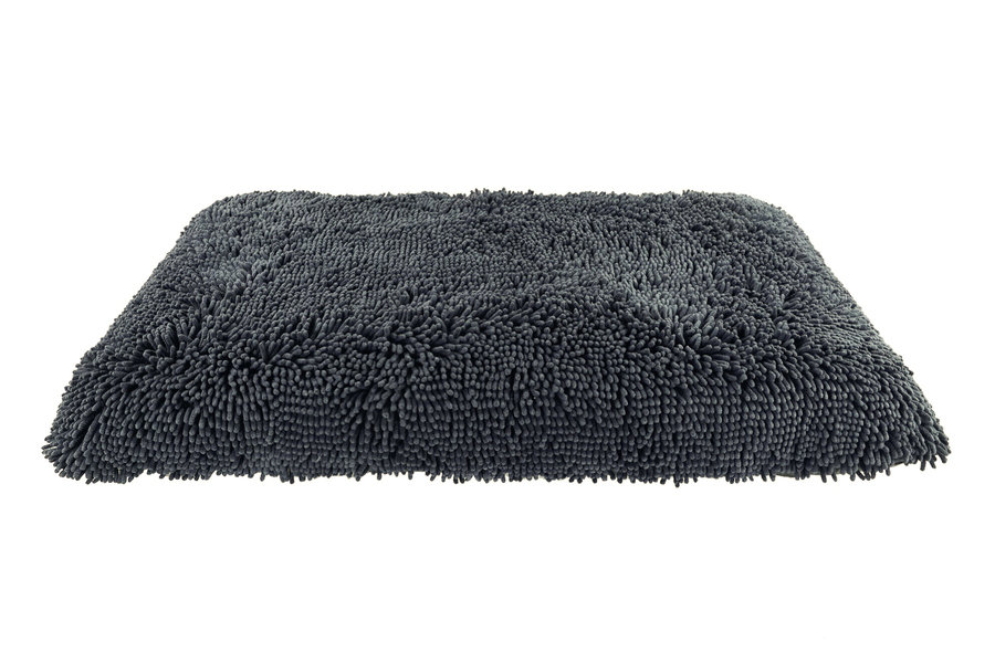 Grey Dog Dryer Optional Washable Quick Drying Dog Bed Cover For Wet Muddy Dogs Tilted View