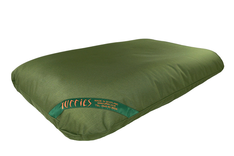 Olive Durasoft Waterproof Orthopaedic Futon Mattress Dog Bed Corner View