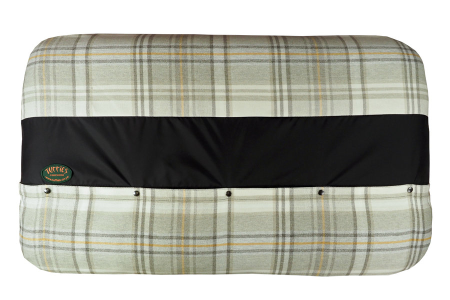 Sprigs Optional Washable Highland Tartan Mattress Dog Bed Cover Underneath