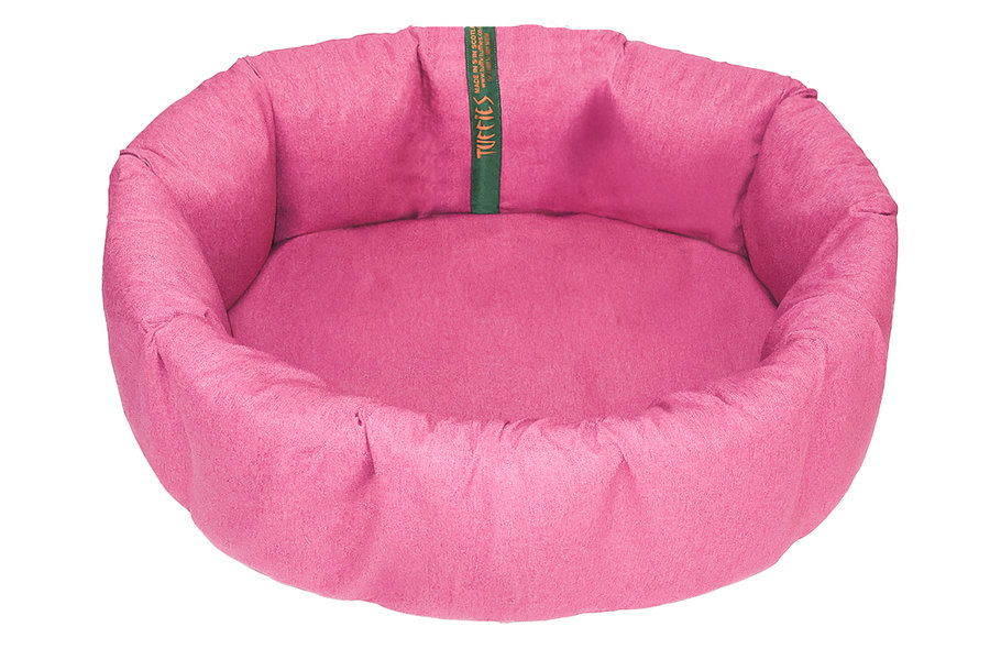 Cherry Blossom Plain Highland Nest Dog Bed Cover Two Part Tilted View