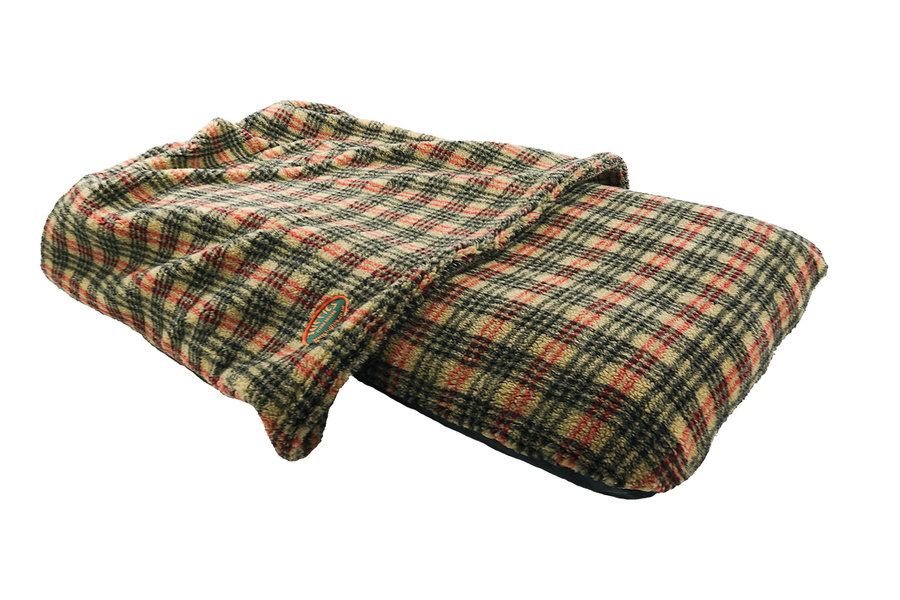 Tweed Luxury Fleece Washable Tunnel cave Anti Anxiety Dog Bed Cover Side View