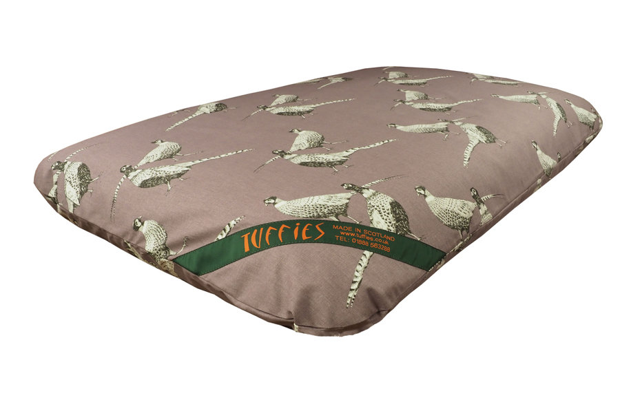 New Pheasant Cotton Twill Optional Washable Dog Bed Cover Corner View