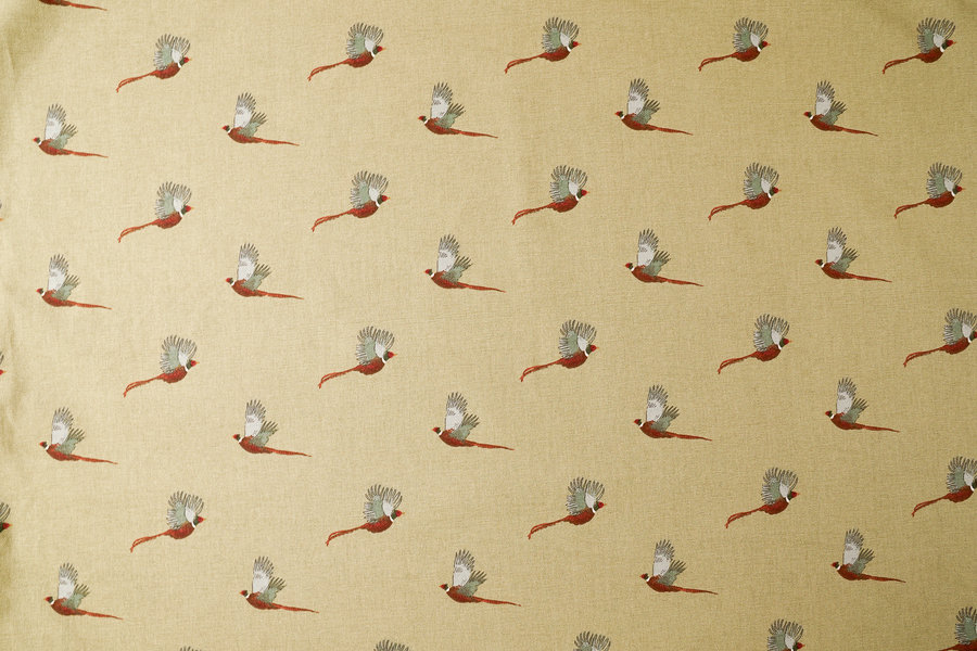 Pheasant Print Cotton Twill Optional Washable Dog Bed Cover Colour Swatch