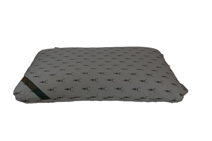 Highland Stag Cotton Twill Optional Washable Dog Bed Cover Side View