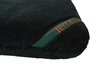 Black Luxury Fleece Optional Washable Dog Bed Cover Corner View