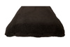 Brown Luxury Fleece Optional Washable Dog Bed Cover End View