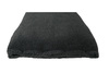 Grey Luxury Fleece Optional Washable Dog Bed Cover End View