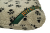 Paw Print Luxury Fleece Optional Washable Dog Bed Cover Corner View