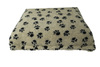 Paw Print Luxury Fleece Optional Washable Dog Bed Cover End View