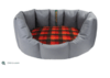 CLEARANCE. Easy Access Small Wipe Clean Grey Nest with Autumn check Thumbnail