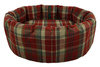 Winter Warm Optional Washable two Part Highland Tartan Nest Dog Bed Cover Side View