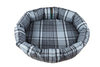 Granite Optional Washable Two Part Highland Tartan Nest Dog Bed Cover Above View