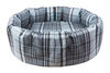 Granite Optional Washable Two Part Highland Tartan Nest Dog Bed Cover Side View