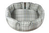 Sprigs Optional Washable Two Part Highland Tartan Nest Dog Bed Cover Above View