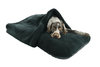Black Luxury Fleece washable Tunnel Cove Anti Anxiety Dog Bed Cover Lifestyle German Pointer