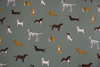 Fetch Print Cotton Twill Optional Washable Dog Bed Cover Colour Swatch