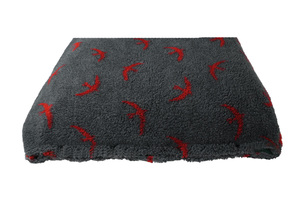 Red Swift luxury Fleece Optional Washable Dog Bed Cover End View