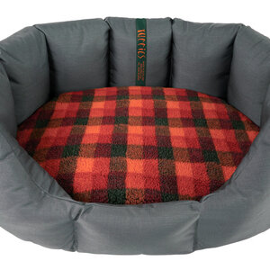 CLEARANCE. Easy Access GIANT Durasoft Grey Nest with Autumn Check Thumbnail