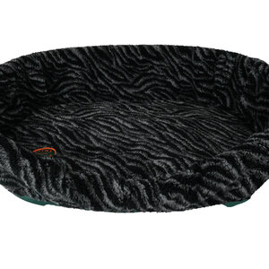 CLEARANCE. Zebra Print 51-55cm Plastic Dog Bed Liner With Pad Thumbnail