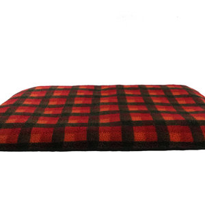 Autumn Check Optional Washable Luxury Fleece Spare Travel Dog Bed Cover Side View