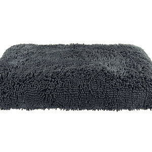 Grey Dog Dryer Optional Washable Quick Drying Dog Bed Cover For Wet Muddy Dogs Tilted View