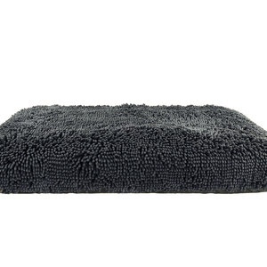 Grey Dog Dryer Optional Washable Quick Drying Dog Bed Cover For Wet Muddy Dogs Side View