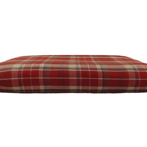 Winter warm Optional Washable Highland Tartan Mattress Dog Bed Cover Side View