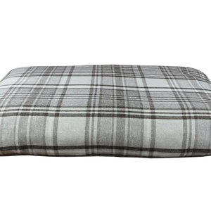 Granite Optional Washable Highland Tartan Mattress Dog Bed Cover Side View