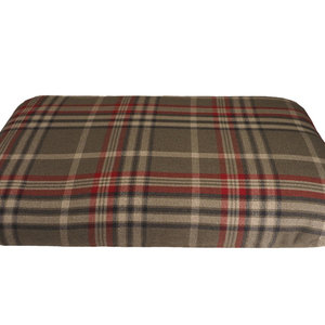Winter Shade Optional Washable Highland Tartan Mattress Dog Bed Cover Tilted View