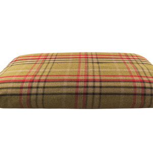 Harvest Optional Washable Highland Tartan Mattress Dog Bed Cover Tilted View