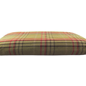 Harvest Optional Washable Highland Tartan Mattress Dog Bed Cover Side View