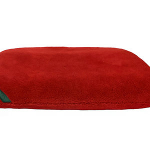 Burnt Orange Luxury Fleece Optional washable Dog Bed Cover Side View