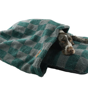 Wild Storm Luxury Fleece Washable Tunnel Cave Anti Anxiety Dog Bed Cover Lifestyle German Pointer