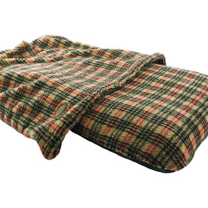 Tweed Luxury Fleece Washable Tunnel cave Anti Anxiety Dog Bed Cover Side View