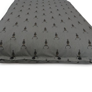 Highland Stag Cotton Twill Optional Washable Dog Bed Cover End View