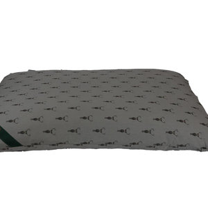 Highland Stag Cotton Twill Optional Washable Dog Bed Cover Side View